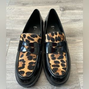 Zara Cheetah Loafers